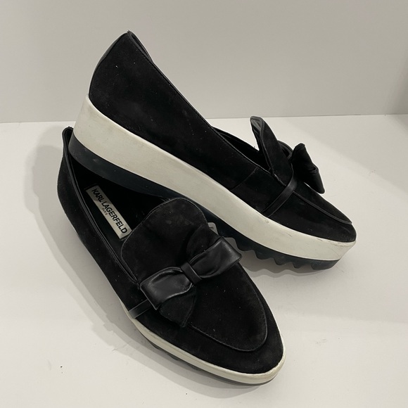 Karl Lagerfeld Paris Women's Katie Sneaker - Casual Fashion White Leather Sneakers